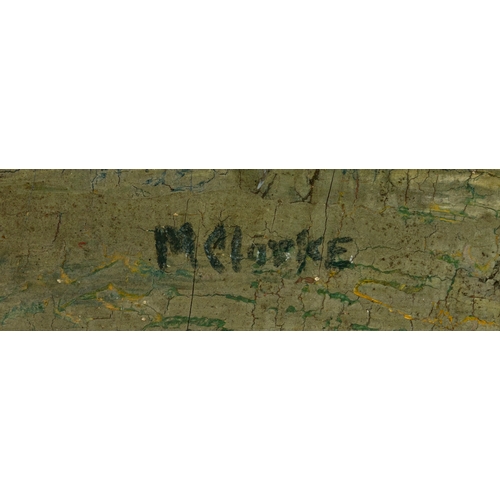 39 - Margaret Clarke (1881-1961) Dublin Landscape Oil on board, 20 x 26.5cm (7.9 x 10.4'') Signed  Proven... 