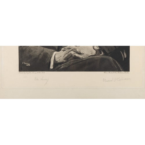 44 - Sir John Lavery RHA RA (1856-1941)  Arthur Griffith and Michael Collins A pair, lithographic prints,... 