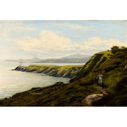 47 - Joseph Malachy Kavanagh RHA (1856-1918)  The Baily Lighthouse  Oil on canvas, 37.5 x 56cm (14¾ x 22)... 