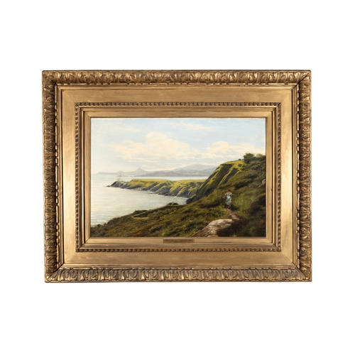47 - Joseph Malachy Kavanagh RHA (1856-1918)  The Baily Lighthouse  Oil on canvas, 37.5 x 56cm (14¾ x 22)... 