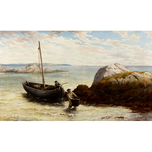 48 - Thomas Rose Miles RCA (1844 - 1916) Roundstone Bay, Connemara Oil on canvas 75.5 x 127cm (29¾ x 50) ... 