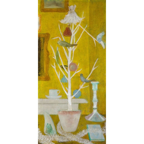 9 - Arthur Power HRHA (1891 - 1974)  Our Christmas Tree  Oil on board, 67.5 x 32cm (26½ x 12½)  Signed  ... 