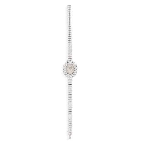 42 - A FINE LADY'S DIAMOND COCKTAIL WATCH, BY VACHERON CONSTANTIN, RETAILED BY MELLERIO, CIRCA 1960  17-j... 