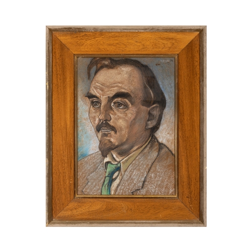 18 - Harry Kernoff RHA (1900-1974)  Portrait of Desmond McCarthy, 1956   Pastel, 38 x 27cm   Signed and d... 