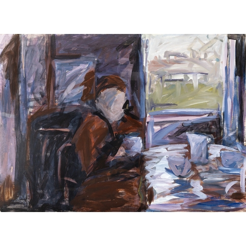 33 - Patricia Hurl (b.1943)  My Kitchen Window  Oil on board, 74 x 103cm  Signed and dated (19)88  Exhibi... 