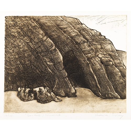 35 - Veronica Bolay RHA (b.1941) Sea Rock  Etching, 27.5 x 32cm  Signed and numbered 9/15