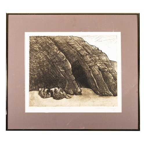 35 - Veronica Bolay RHA (b.1941) Sea Rock  Etching, 27.5 x 32cm  Signed and numbered 9/15