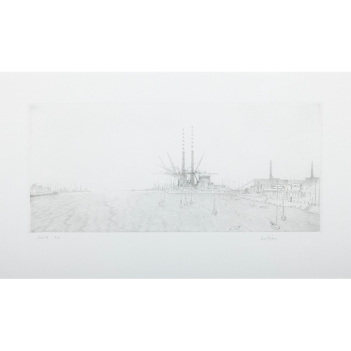 54 - Lars Nyberg RE (b. 1956) Dublin Bay Drypoint, 10 x 23cm Signed and numbered 'Etat I 7/10'