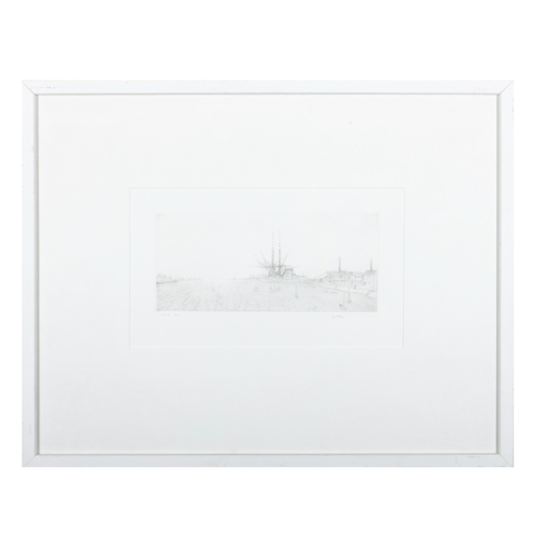 54 - Lars Nyberg RE (b. 1956) Dublin Bay Drypoint, 10 x 23cm Signed and numbered 'Etat I 7/10'