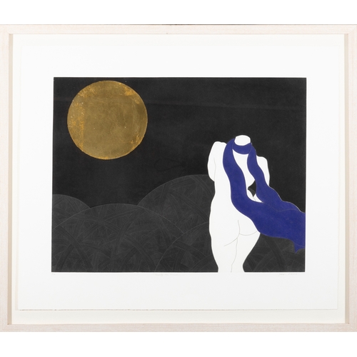 58 - Yoko Akino (b.1967) Toward the Moon Etching, 41 x 51cm Signed and numbered 9/10   Provenance: Graphi... 