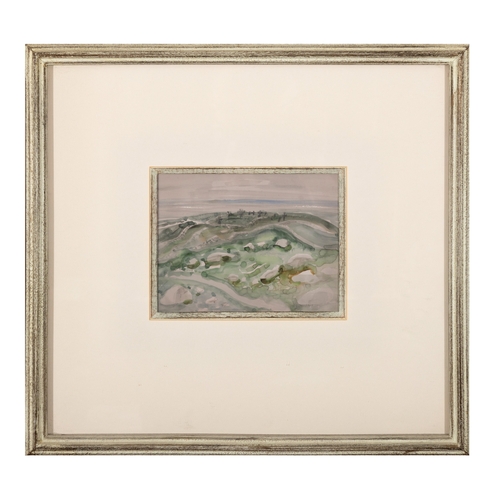 6 - George Campbell RHA (1917-1979) Near Roundstone Watercolour, 13 x 17cm Signed