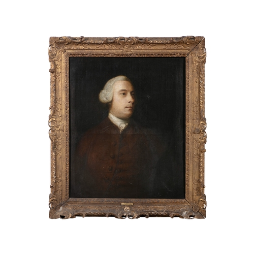 64 - CIRCLE OF JOSHUA REYNOLDS PRA (1723-1792) Portrait of Sylvanus Groves, half length, wearing a wig, w... 