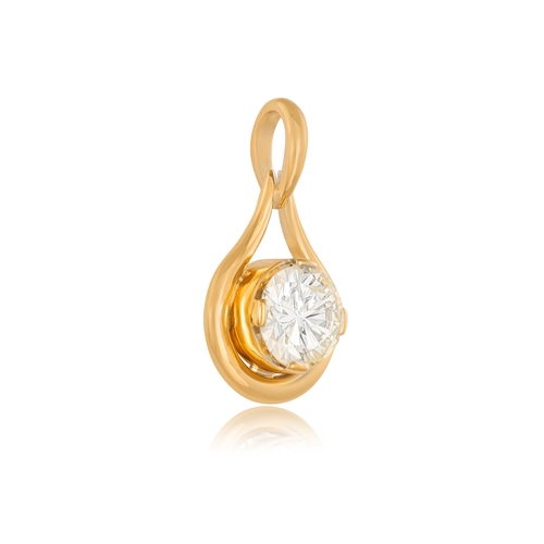 105 - AN IMPORTANT DIAMOND PENDANT  The brilliant-cut diamond weighing approximately 8.00cts within a four... 