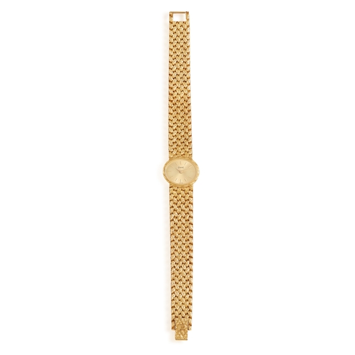 53 - PIAGET: A LADY'S 18K GOLD MANUAL WIND WRISTWATCH, CIRCA 1970  17-jewel Cal-6N manual wind movement, ... 