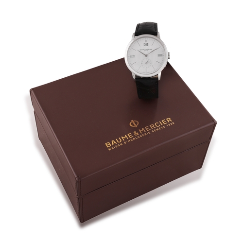 111 - BAUME & MERCIER: A GENTLEMAN’S STAINLESS STEEL AND QUARTZ ‘CLASSIMA’ WRISTWATCH  Quartz movement, th... 