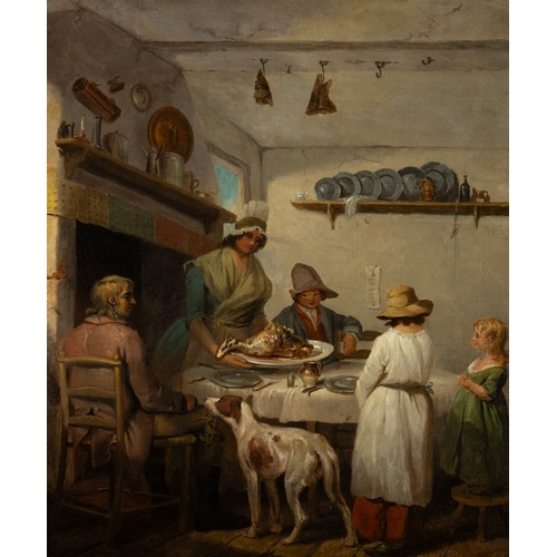 351A - AFTER JAMES WARD RA (1769 - 1859), 19TH CENTURY The Peasant's Sunday Dinner; Domines Outside the Bla... 