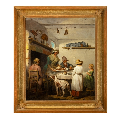 351A - AFTER JAMES WARD RA (1769 - 1859), 19TH CENTURY The Peasant's Sunday Dinner; Domines Outside the Bla... 