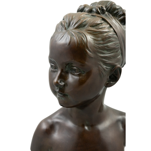 361 - AFTER JEAN-ANTOINE HOUDON (1741-1828) Bust of Louise Brongniart, aged five, daughter of M. Alexandre... 