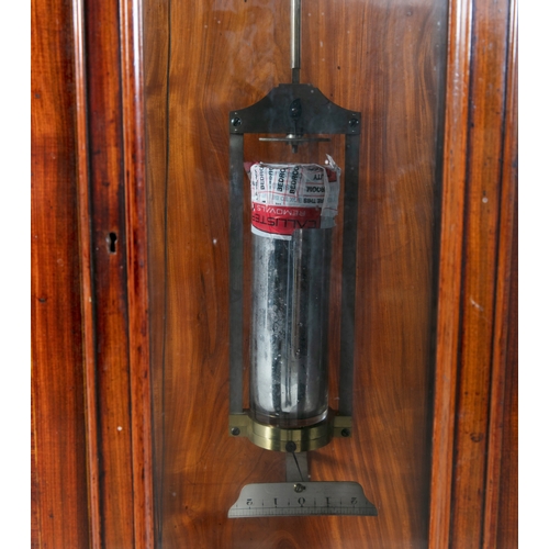 374 - A VICTORIAN ROSEWOOD MARQUETRY REGULATOR MERCURIAL PENDULUM LONGCASE CLOCK BY AUBERT & KLANFTENBERGE... 