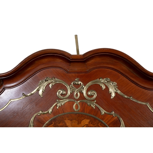 376 - A FRENCH GILTMETAL KINGWOOD MARQUETRY AND BRASS MOUNTED BED IN THE MANNER OF LINKE FRANÇOIS 19TH CEN... 