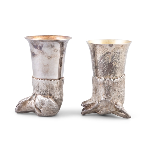 409 - TWO SILVER STIRRUP CUPS,   Sheffield c.1974, maker's mark of Royal Irish Silver Co.; Dublin c.1977 m... 