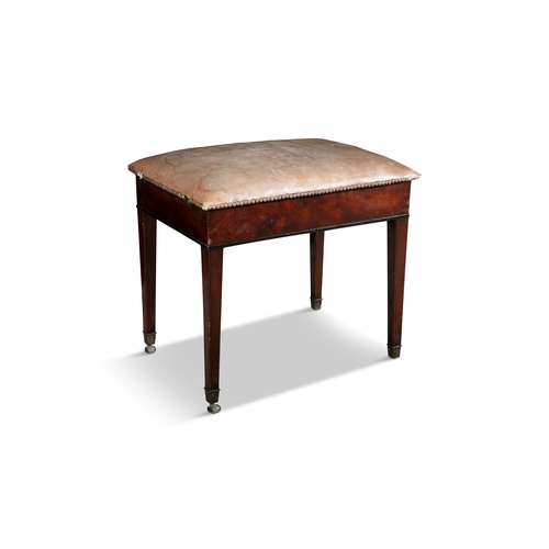 424 - A SET OF VICTORIAN OAK AND MAHOGANY METAMORPHIC LIBRARY STEPS,   formed as a rectangular stool, the ... 