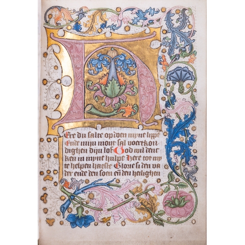 499 - A DUTCH BOOK OF HOURS FOR USE OF ROME LATE 15TH CENTURY,  illuminated manuscript on vellum (tempera,... 