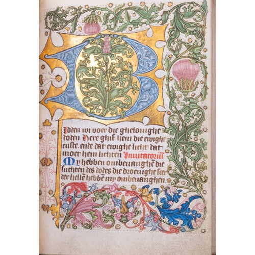 499 - A DUTCH BOOK OF HOURS FOR USE OF ROME LATE 15TH CENTURY,  illuminated manuscript on vellum (tempera,... 