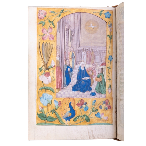 499 - A DUTCH BOOK OF HOURS FOR USE OF ROME LATE 15TH CENTURY,  illuminated manuscript on vellum (tempera,... 