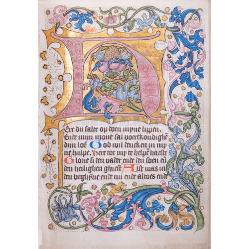 499 - A DUTCH BOOK OF HOURS FOR USE OF ROME LATE 15TH CENTURY,  illuminated manuscript on vellum (tempera,... 