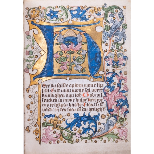 499 - A DUTCH BOOK OF HOURS FOR USE OF ROME LATE 15TH CENTURY,  illuminated manuscript on vellum (tempera,... 