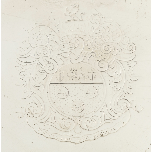 511 - A LARGE IRISH GEORGE I SILVER STRAWBERRY DISH,   Dublin 1715, maker's mark of Henry Daniell, with 24... 