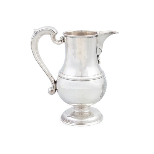 512 - AN IMPORTANT GEORGE I IRISH BEER JUG,  Dublin 1727, maker's mark of Matthew Walker, of plain baluste... 