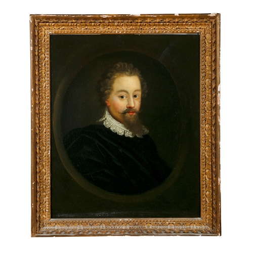 615 - AFTER THOMAS DE KEYSER, DUTCH 19TH CENTURY Portrait of a gentleman with lace collar Oil on copper pa... 