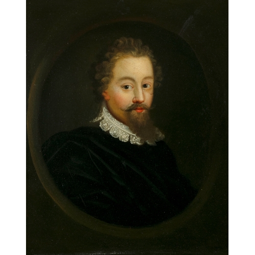 615 - AFTER THOMAS DE KEYSER, DUTCH 19TH CENTURY Portrait of a gentleman with lace collar Oil on copper pa... 