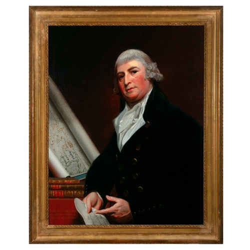 617 - AFTER GEORGE ROMNEY  Portrait of Sir William Fraser of Ledeclume and Morar, 1st Baronet, Oil on canv... 