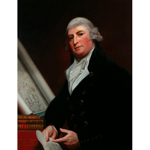 617 - AFTER GEORGE ROMNEY  Portrait of Sir William Fraser of Ledeclume and Morar, 1st Baronet, Oil on canv... 