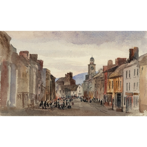 140 - EDWARD CHENEY (1803-1884) Carrick from the Inn Watercolour, 13.4 x 23.5cm