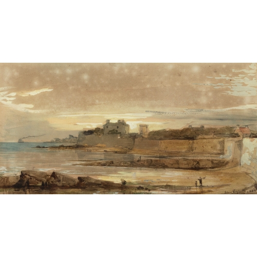 141 - ALAN TYRELL (BRITISH, 19TH CENTURY) From Anstruther Looking East Signed and dated 1868 Watercolour, ... 