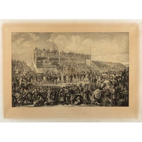 169 - AFTER JOHN FERGUS O’HEA  The Prince and Princess of Wales at Punchestown Races 1868  Printed for J.C... 