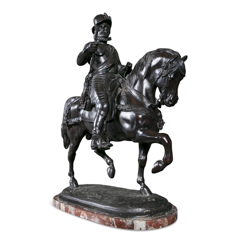 233 - ALFRED-EMILIEN O'HARA COMTE DE NIEUWERKEEKE (1811 - 1892) Equestrian portrait of William I, Prince o... 