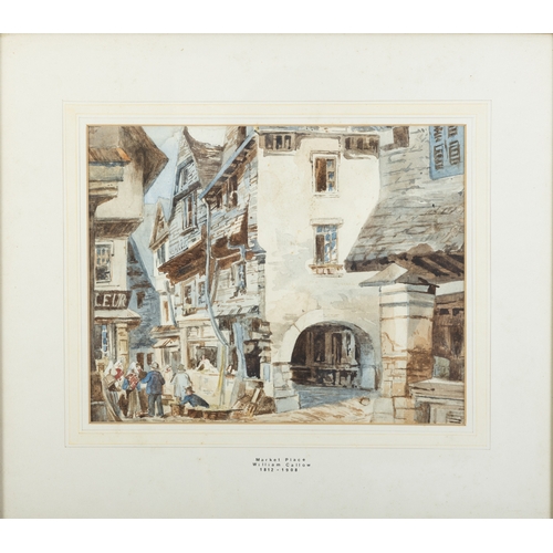 62 - WILLIAM CALLOW (1812-1908)  Market Place  Watercolour, 19.5 x 24.5cm