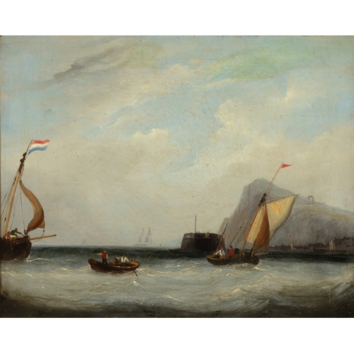 63 - JOHN SELL COTMAN R.A (1782-1842)  Ships off the Coast of Brittany  Signed and dated 'John Sell Cotma... 