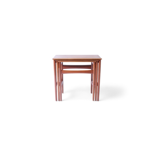 105 - HANS WEGNER (1914 - 2007)  A teak trio nest of tables by Hans Wegner for Andreas Tuck. Denmark, c.19... 