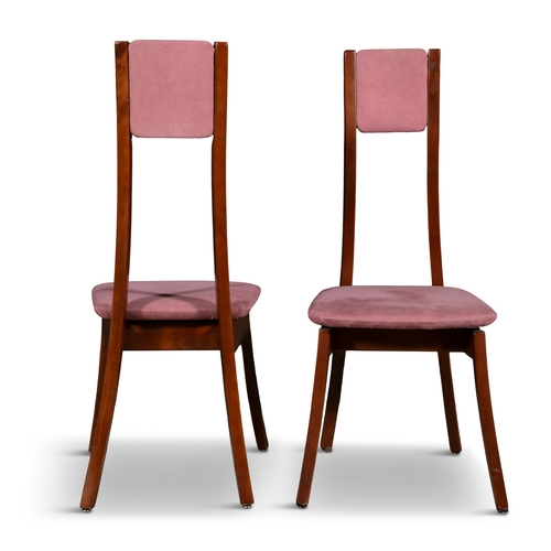 130 - ANGELO MANGIAROTTI (1921 - 2012)  A set of 8 dining chairs by Angelo Mangiarotti. c.1960. 49 x 49 x ... 