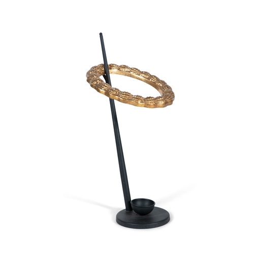 169 - UMBRELLA STAND  A metal and gilt wood umbrella stand. Italy, 78cm(h)