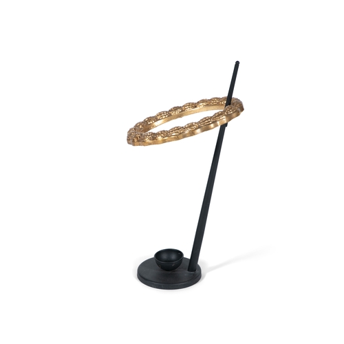 169 - UMBRELLA STAND  A metal and gilt wood umbrella stand. Italy, 78cm(h)