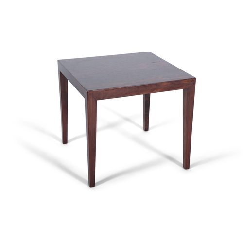 181 - SEVERIN HANSEN  A rosewood side table by Severin Hansen. Denmark, c.1960. 55 x 55 x 50cm(h)