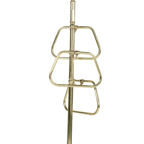 185 - TOWEL STAND  A gilt metal hand towel stand. Italy, c.1960. 121cm(h)