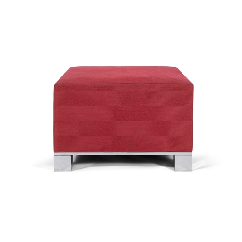 28 - CASSINA  A square upholstered pouf by Cassina. Italy, c.1990. 66 x 66 x 43cm(h)